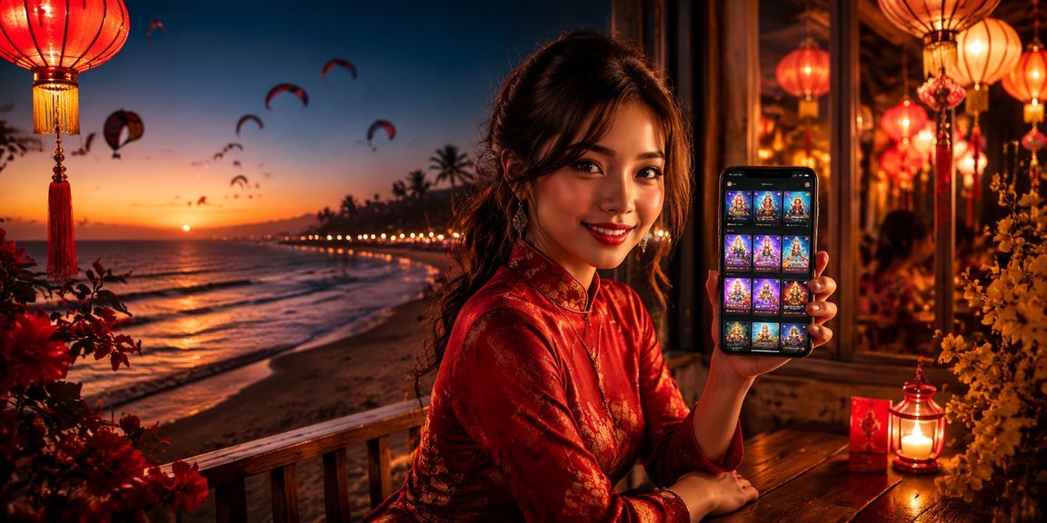 Người dùng Hội An đọc phân tích kèo trên điện thoại bên cốc cà phê